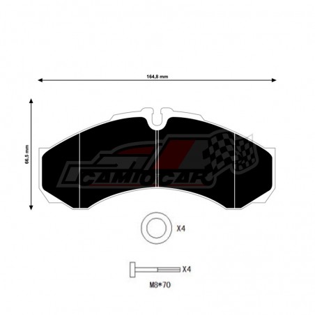 Pastillas de freno Truckline 29121 Iveco Daily I y II