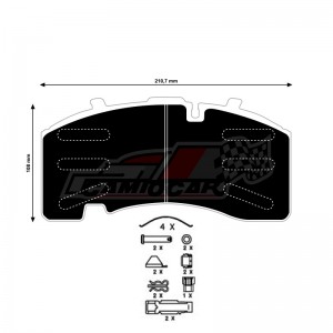 Pastillas de Freno para Mercedes-Benz, SAF y BPW - Truckline 29171