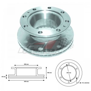 Disco de Freno BPW 2371 - 430mm para Ejes BPW