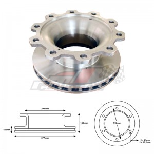 Disco de Freno BPW 2374 Truckline - Seguridad y Durabilidad