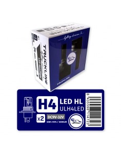 Pack 2 Bombillas LED H4 Truckline DC9V-32V 5000LM