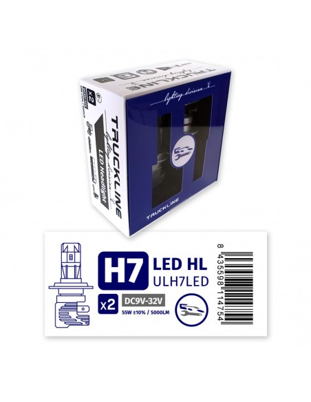 KIT ILUMINACION H7 LED TRUCKLINE 9/32V